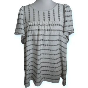 LOFT WHITE & BLACK TOP SZ.XXL NWT.